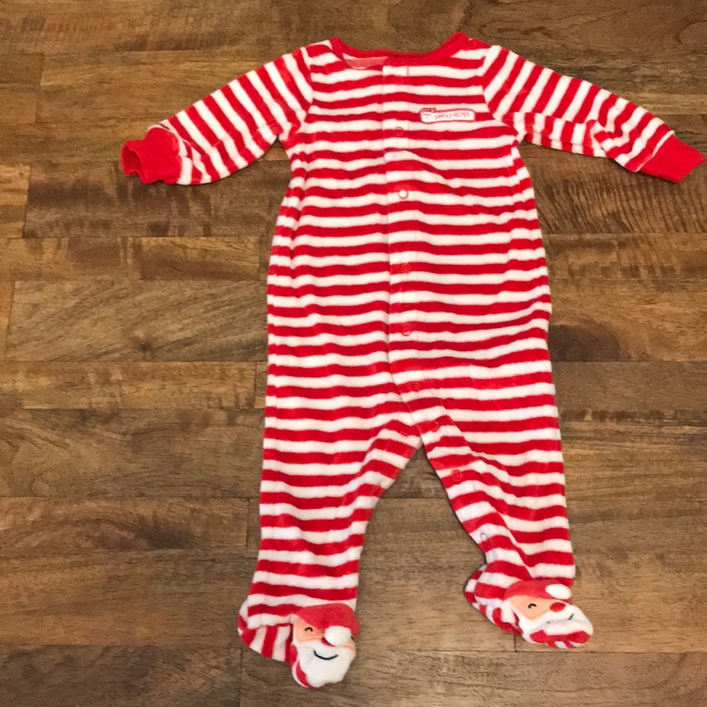 3/$20 🎄 Fleece sleeper - Christmas - Santa - 6M